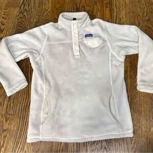 Patagonia Soft Light Blue Fleece pullover Jacket size L (12)